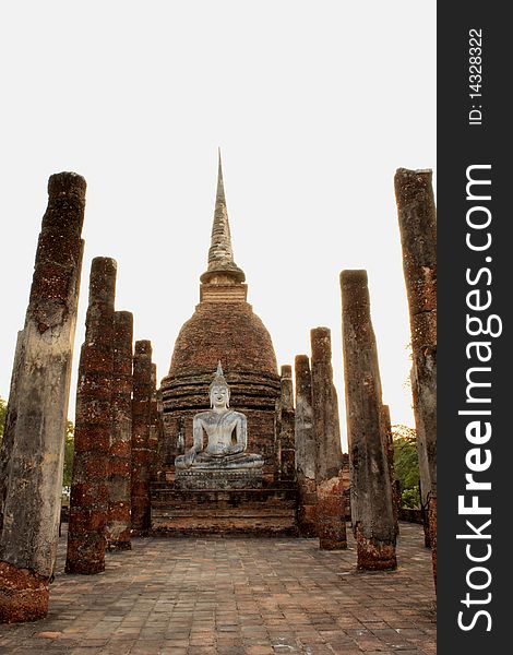 Sukhothai historical park in Thailand