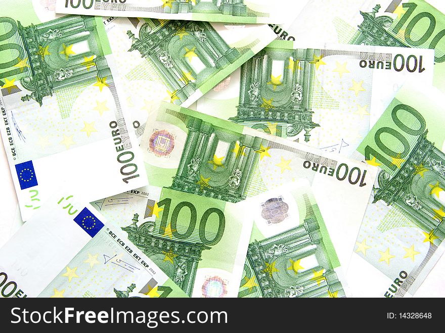 Finance background with stack of european banknotes. Finance background with stack of european banknotes
