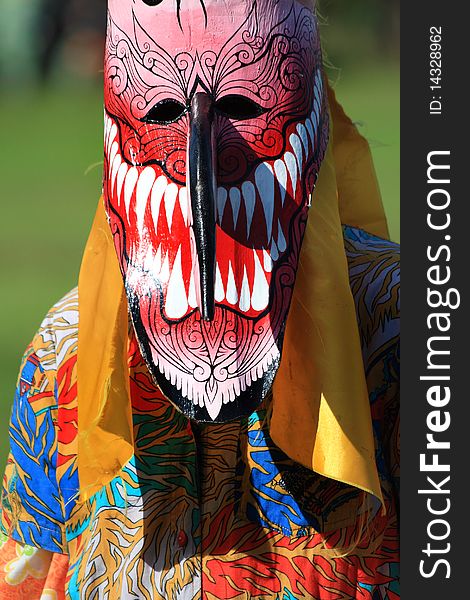 Thai masked festival. It is named Phi-Ta-Khon in Northeastern Thailand