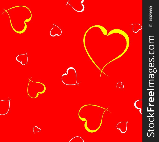 Red hearts valentine background wallpaper