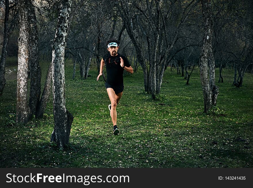 Trail Running In The Forest