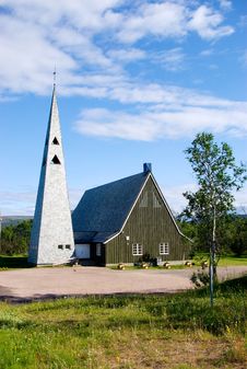 Church In Northern Norway Royalty Free Stock Photos