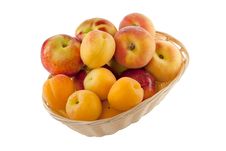 Fruits In Basket With Hand Made Clipping Path Royalty Free Stock Image Fruits In Basket With Hand Made Clipping Path Royalty Free Stock Image