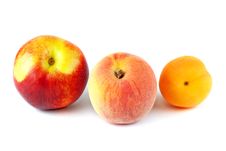 Nectarine, Peach And Apricot Royalty Free Stock Image Nectarine, Peach And Apricot Royalty Free Stock Image