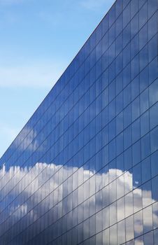 Modern Office Building And Blue Sky Reflection Royalty Free Stock Photos Modern Office Building And Blue Sky Reflection Royalty Free Stock Photos