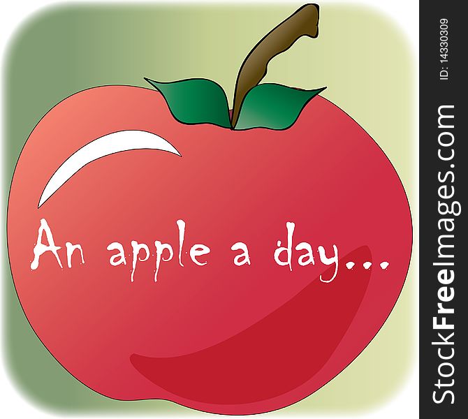 An Apple A Day... Illustration