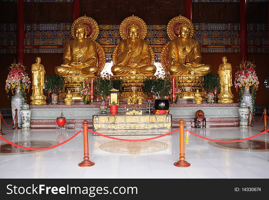 Buddha statue temple Chinese style. Buddha statue temple Chinese style