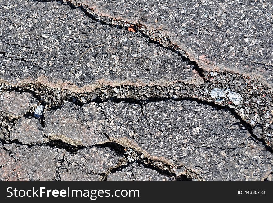Cracked Road Surface