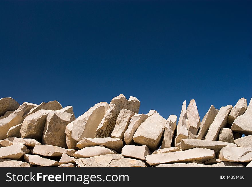 Stack Stone On Blue Sky