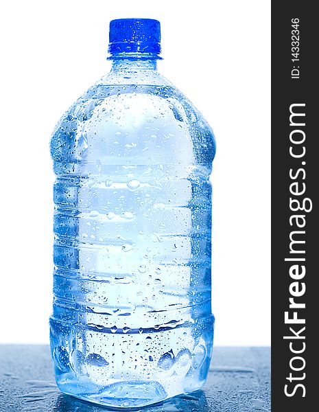 Water Bottle Isolated Over White