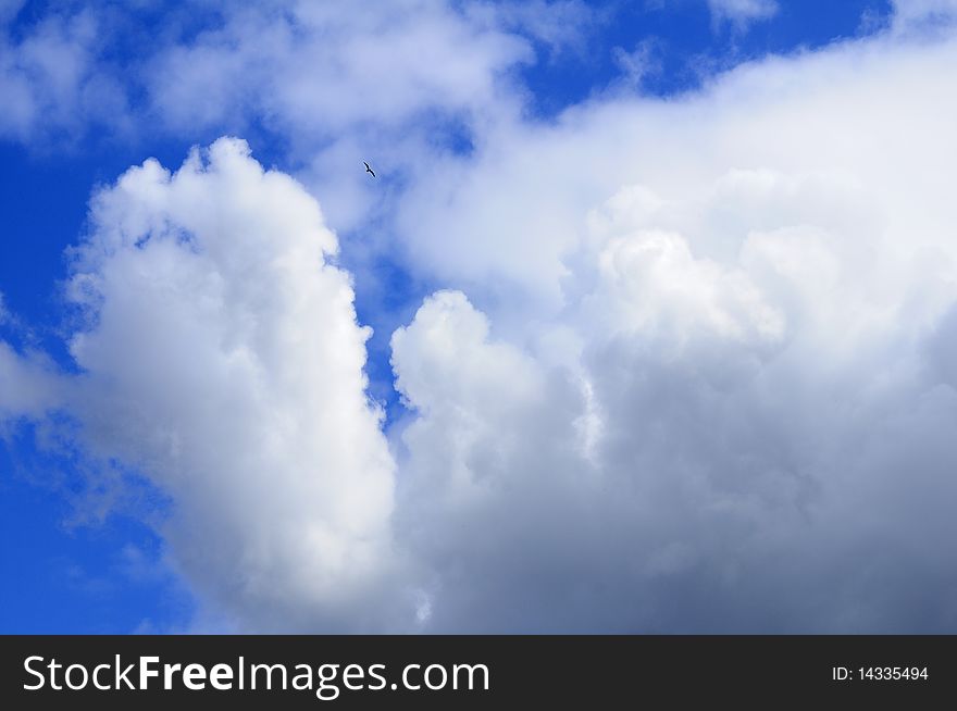 Beautiful clouds and blue sky in spring season. Beautiful clouds and blue sky in spring season