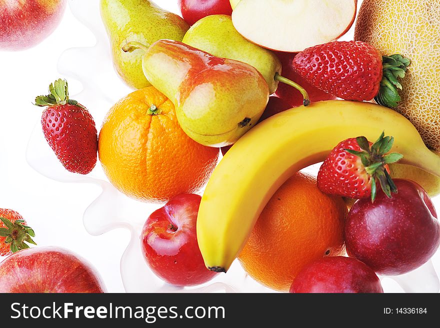 Fruit and  strawberries