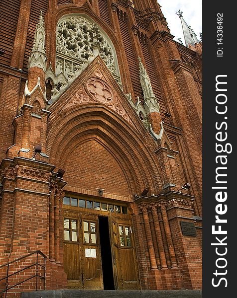 Gothic Cathedral In Moscow