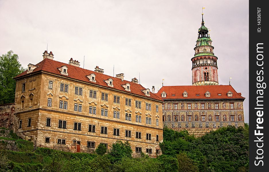 Castle in Cesky Krumlov, Czech Republic. Protected by UNESCO. Castle in Cesky Krumlov, Czech Republic. Protected by UNESCO