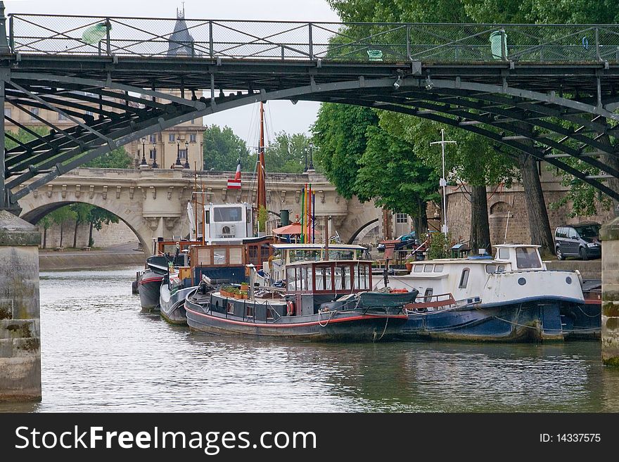 Riverboats On The Seine River