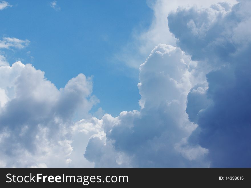 Photo clouds with blue sky.