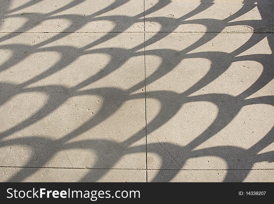 Flag stone texture with fence shadow