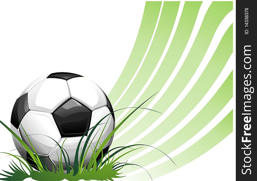Football Background With Ball