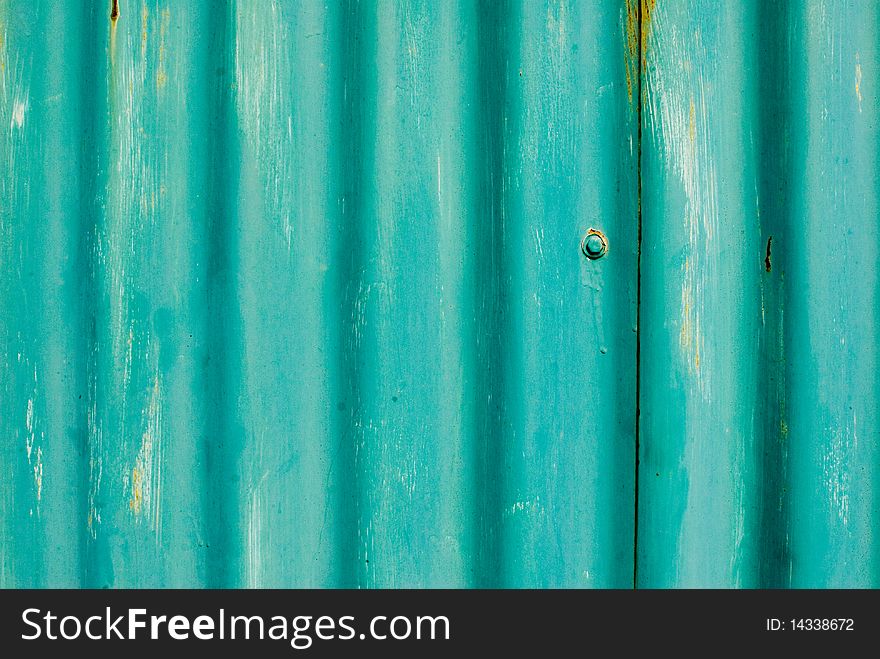 Blue corrugated plate texture, perfect background