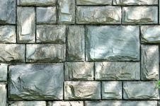 Stone Wall In Cyan Color Stock Images Stone Wall In Cyan Color Stock Images