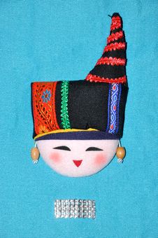Finery Embroidery Of Chinese Minority Style Royalty Free Stock Photo Finery Embroidery Of Chinese Minority Style Royalty Free Stock Photo