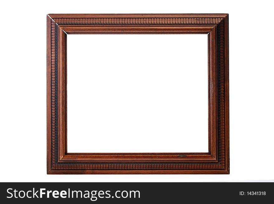 Frame for a picture or a photo on a white background. Frame for a picture or a photo on a white background.