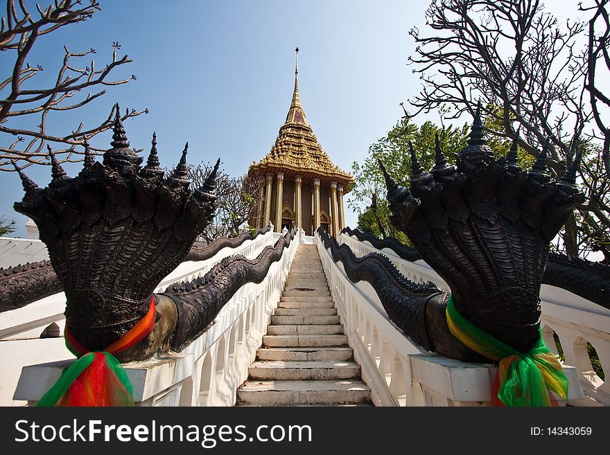 Buddha's footprint building in Thailand. Buddha's footprint building in Thailand