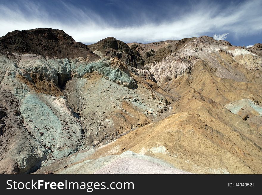 Area of Death Valley National Park called the Artist's Palette