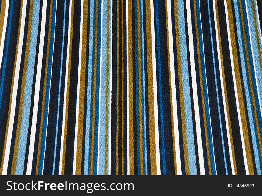 Fabric with different strips of color. Fabric with different strips of color