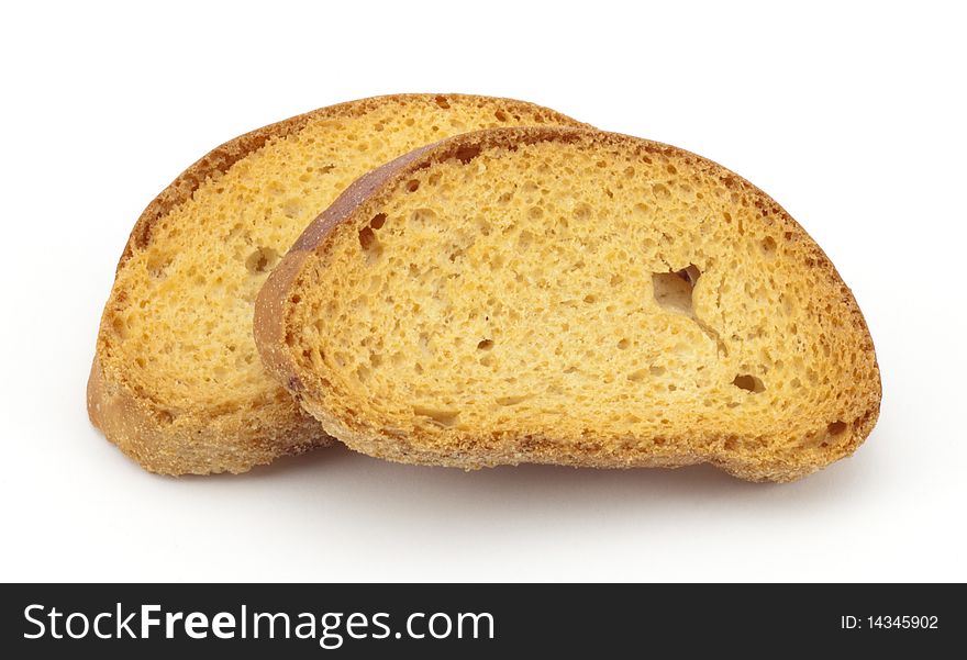 Biscuits on a white background