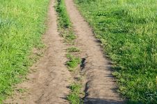 Road In Field Stock Image Road In Field Stock Image