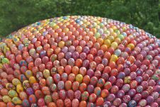 Colorful Hand Painted Easter Eggs Royalty Free Stock Images