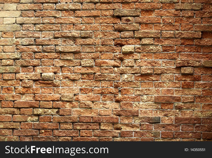 Photography of old brick wall in Venice. Photography of old brick wall in Venice