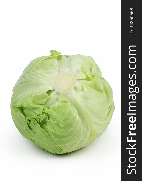 Studioshot of cabbage isolated on white