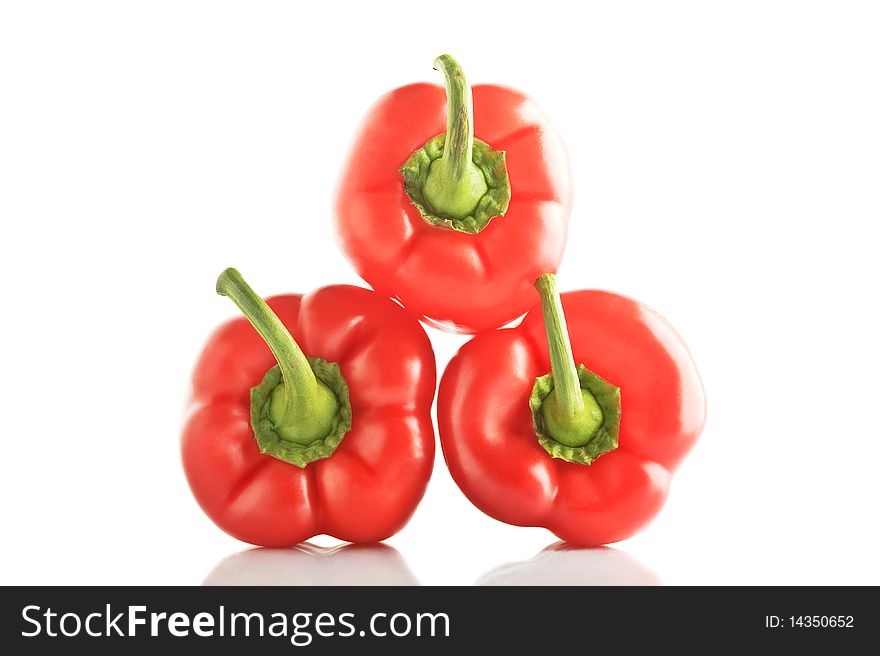 Isolated bell pepper paprika