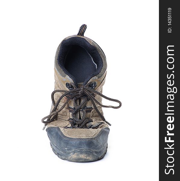 Hiking shoes Isolated on white background