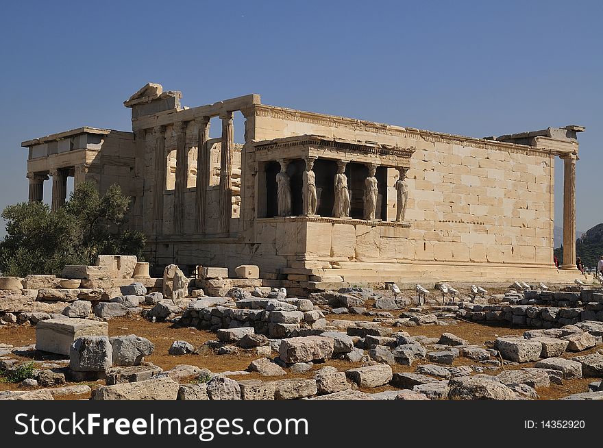 Erechtheion  temple Athens and Poseydon