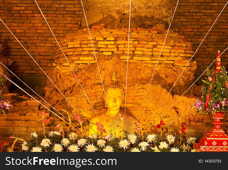 The old of this buddha image about 700-1,300 years ago,Chiangrai Province, Thailand. The old of this buddha image about 700-1,300 years ago,Chiangrai Province, Thailand