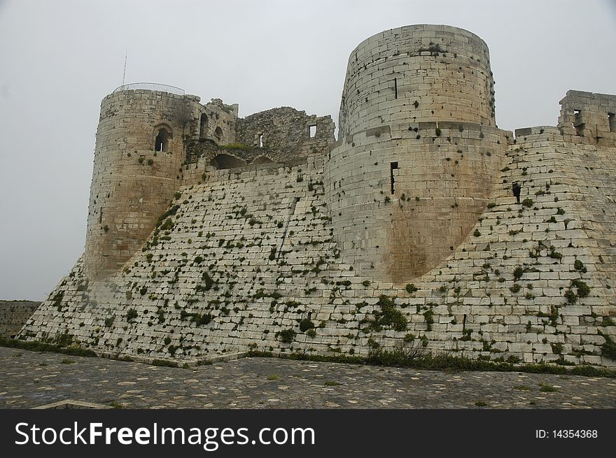 Crac des Chevaliers - medieval castle, Syria