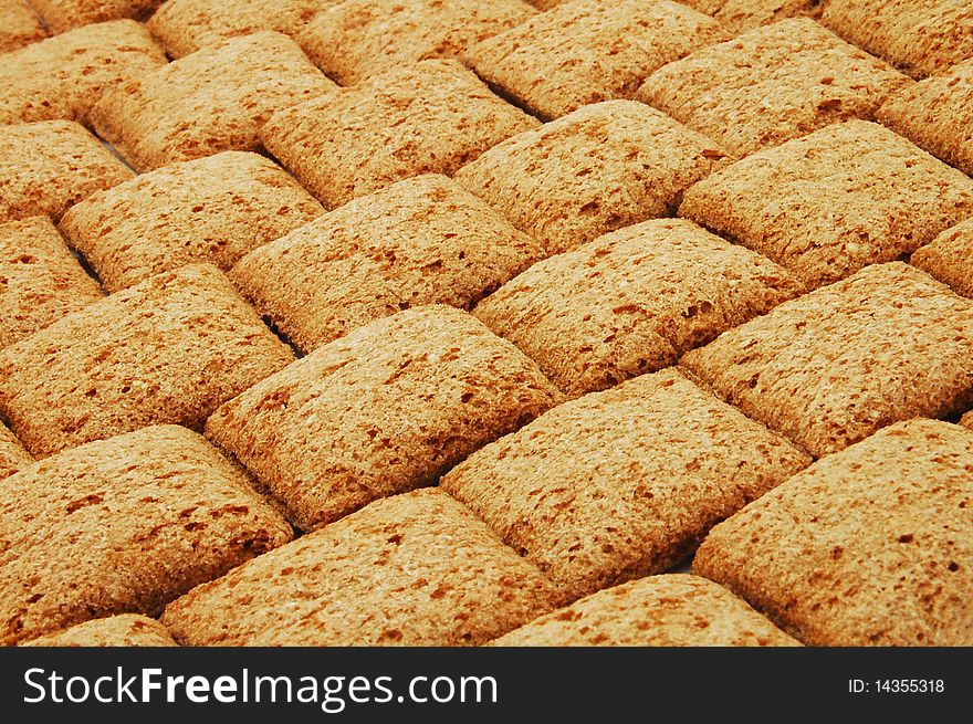 Crispy sweets background texture detail