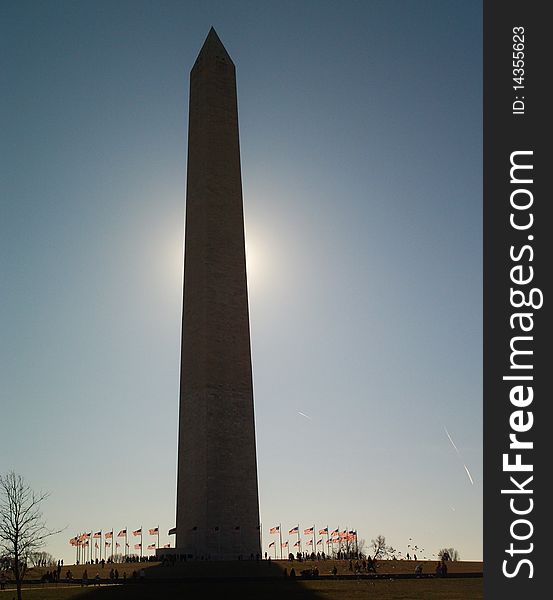 Washington DC picture taken at sunrise in the early spring. Washington DC picture taken at sunrise in the early spring