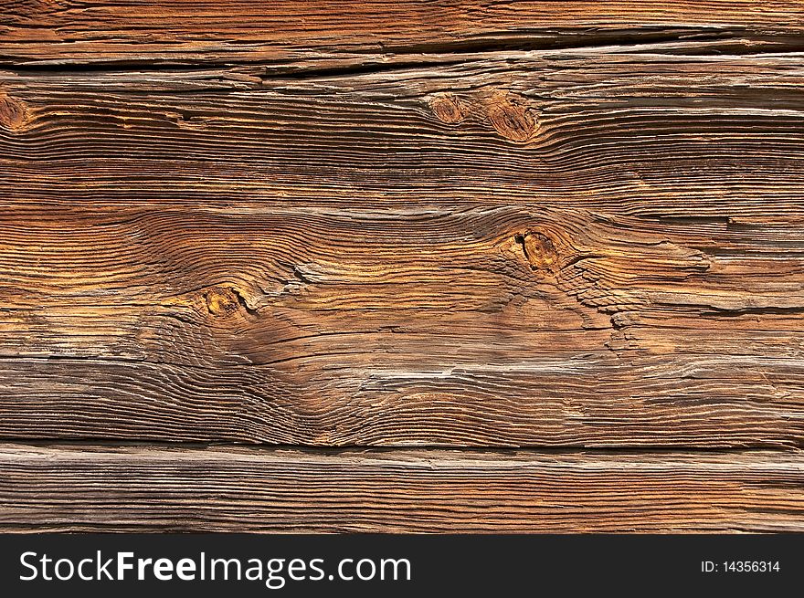 Old brown wooden background and texture. Old brown wooden background and texture.