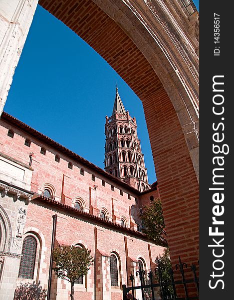 Entrance of Cathedral in Toulouse. Entrance of Cathedral in Toulouse