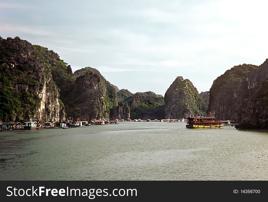 Scenic part of the Holong bay in north Vietnam. Scenic part of the Holong bay in north Vietnam