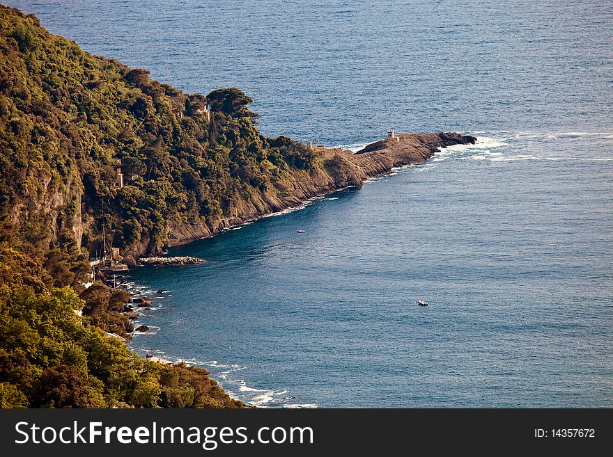Italian Riviera coast viewed from the crown of Portofino mount.
Here Punta Chiappa view from the footpath that stretches from San Rocco. Italian Riviera coast viewed from the crown of Portofino mount.
Here Punta Chiappa view from the footpath that stretches from San Rocco