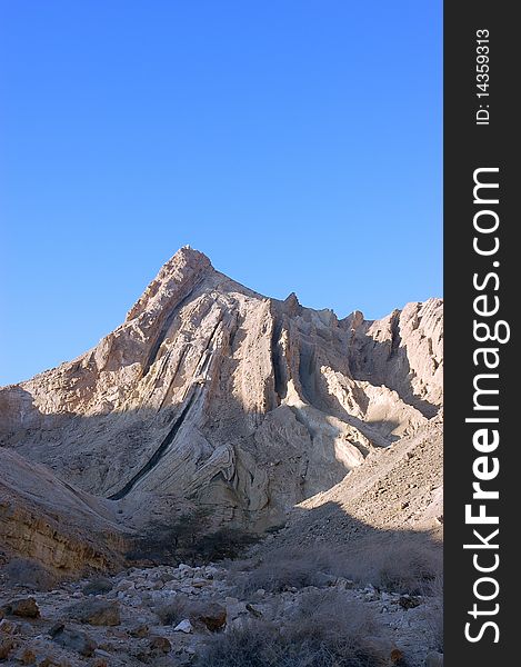 Mountain In Negev Desert.