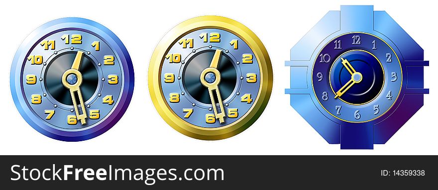 Picture of clock for advertising