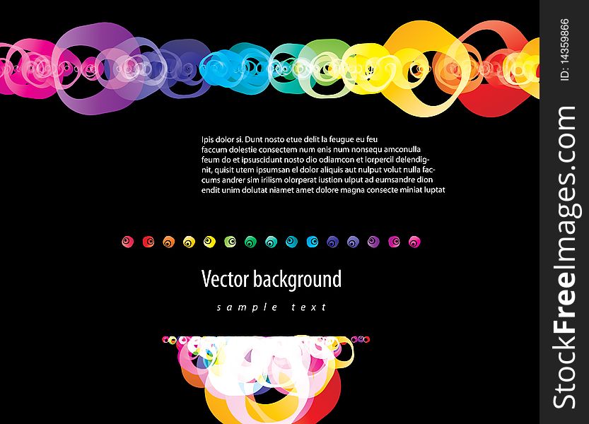Abstract Colorful Background. Vector.