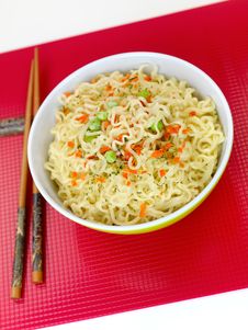 Cooked Instant Noodles Royalty Free Stock Photos Cooked Instant Noodles Royalty Free Stock Photos