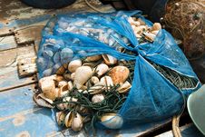 Fishing Net Will Be Dried Royalty Free Stock Photography Fishing Net Will Be Dried Royalty Free Stock Photography